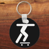 Schlüsselanhänger der Skateboarding-Symbol (Vorderseite)