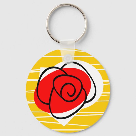 Schlüsselanhänger der spanischen Rose (Vorderseite)