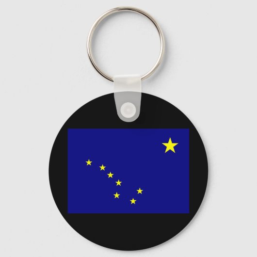 Schlüsselanhänger der Staatsflagge Alaska (Vorderseite)
