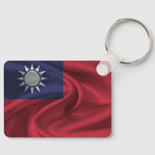 Schlüsselanhänger der taiwanesischen Flagge