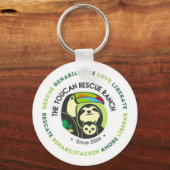 Schlüsselanhänger der Toucan Rescue Ranch Logo Mis (Vorderseite)