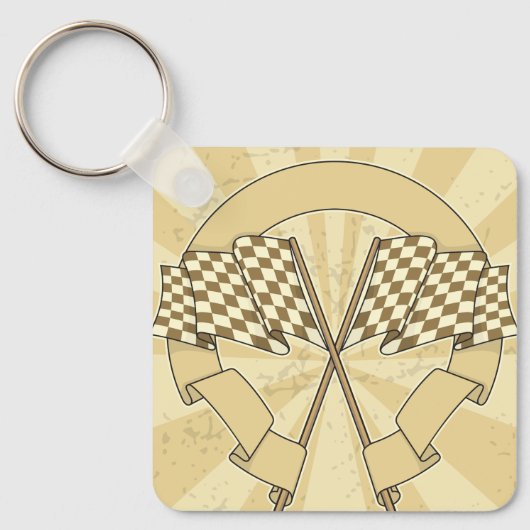 Schlüsselanhänger der überprüften Racing Flags (Vorderseite)