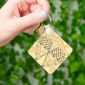 Schlüsselanhänger der überprüften Racing Flags