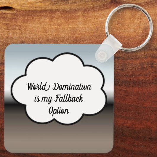 Schlüsselanhänger der Weltbeherrschung (Rückseite)