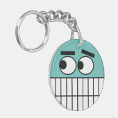 Schlüsselanhänger der Zahnarztpraxis (Vorderseite links)