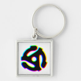 Schlüsselanhänger des 45 rpm-Aufzeichnungsadapters