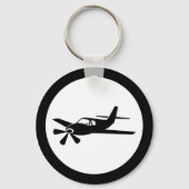 Schlüsselanhänger des Black Airplane Designer (Vorderseite)