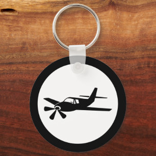 Schlüsselanhänger des Black Airplane Designer