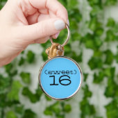 Schlüsselanhänger des Bonbon-16 im Türkis und im (Hand)