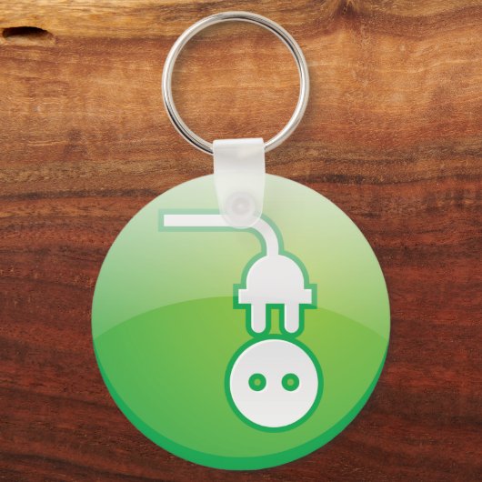 Schlüsselanhänger des elektrischen Plug-Symbols (Vorderseite)