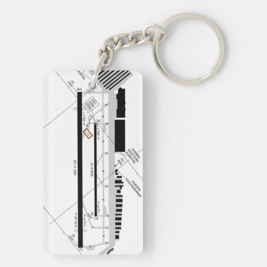 Schlüsselanhänger des Flughafens Torrance (Rückseite)