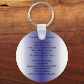 Schlüsselanhänger des Freundschaftsgedichts (Vorderseite)