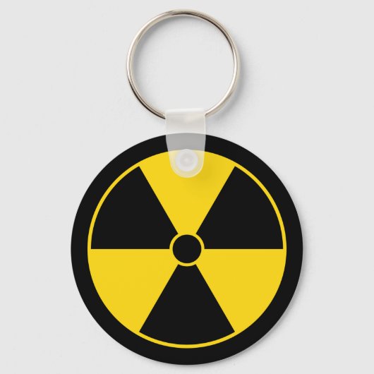 Schlüsselanhänger des Gelbstrahlsymbol (Vorderseite)
