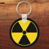 Schlüsselanhänger des Gelbstrahlsymbol (Vorderseite)