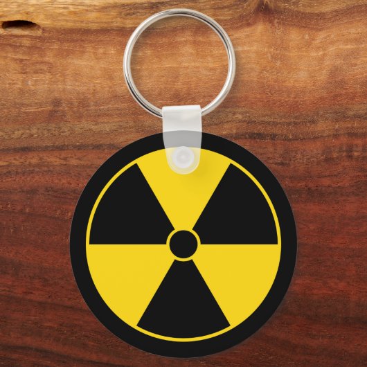 Schlüsselanhänger des Gelbstrahlsymbol (Vorderseite)