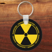 Schlüsselanhänger des Gelbstrahlsymbol (Vorderseite)