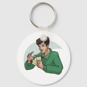 Schlüsselanhänger des Kartenspielers (Vorderseite)