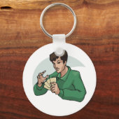 Schlüsselanhänger des Kartenspielers (Vorderseite)