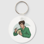 Schlüsselanhänger des Kartenspielers (Rückseite)