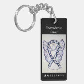 Schlüsselanhänger des Neuroendokrinen Krebsbewusst (Vorderseite links)