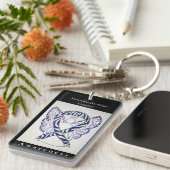 Schlüsselanhänger des Neuroendokrinen Krebsbewusst (Vorderseite rechts)