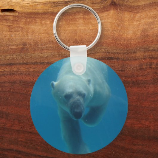 Schlüsselanhänger des Polarbären schwimmen (Vorderseite)