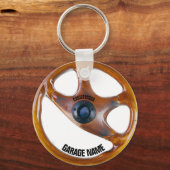 Schlüsselanhänger des Vintagen  des Garagenbesitze (Vorderseite)