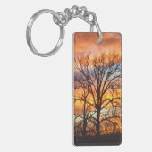 Schlüsselanhänger des Winter-Sonnenuntergang-1 (Vorderseite links)