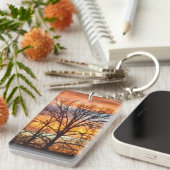 Schlüsselanhänger des Winter-Sonnenuntergang-1 (Vorderseite rechts)