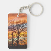 Schlüsselanhänger des Winter-Sonnenuntergang-1 (Rückseite)