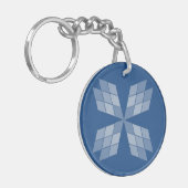 Schlüsselanhänger - Diamantblätter (2 Seiten) (Vorderseite links)