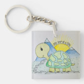 Schlüsselanhänger "Ein Schritt nach dem anderen" (Vorderseite)