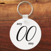 Schlüsselanhänger einer beliebigen Nummer (Vorderseite)