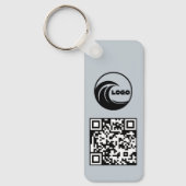Schlüsselanhänger Einfaches Logo QR-Code Geschäft (Vorderseite)