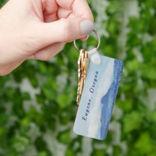 Schlüsselanhänger "Eugene, Oregon" zweiseitig