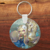 Schlüsselanhänger "Fiona and the Unicorn" (Vorderseite)