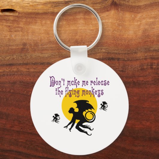 Schlüsselanhänger fliegender Affen (Vorderseite)