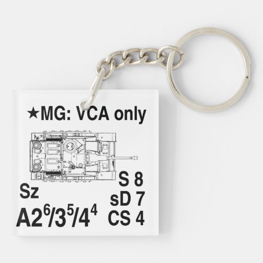 Schlüsselanhänger Fob ASL StuG IIIG (Rückseite)