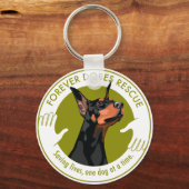 Schlüsselanhänger Forever Dobes Logo (Vorderseite)