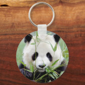 Schlüsselanhänger Foto Riesenpanda. Panda Geant. (Vorderseite)