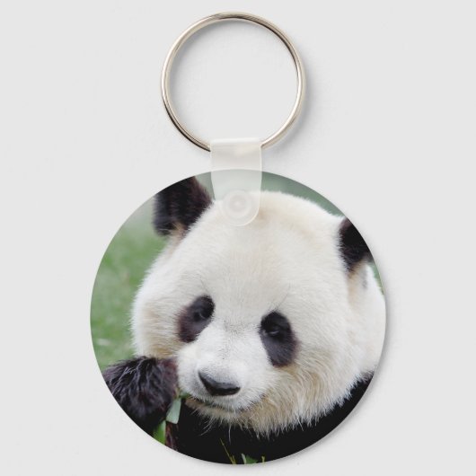 Schlüsselanhänger Foto Riesenpanda. Panda Geant. (Vorderseite)