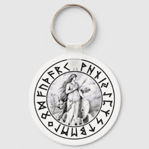 Schlüsselanhänger Freya Rune-Schild