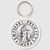 Schlüsselanhänger Freya Rune Shield (Vorderseite)