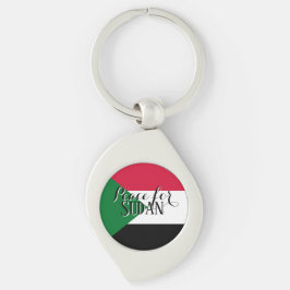 Schlüsselanhänger Frieden für Sudan – Solidarität