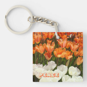 Schlüsselanhänger Frieden Tulpen Blumen Frühling F
