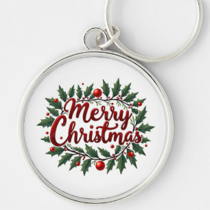 Schlüsselanhänger Frohe Weihnachten Kranz