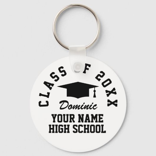 Schlüsselanhänger für Absolventen personalisierter (Rückseite)