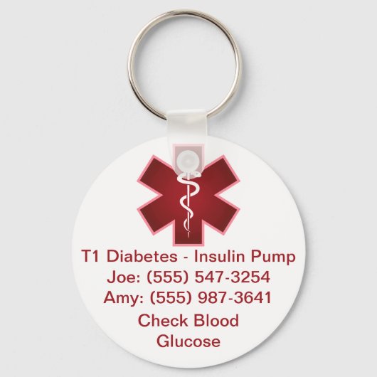Schlüsselanhänger für benutzerdefinierte medizinis (Vorderseite)