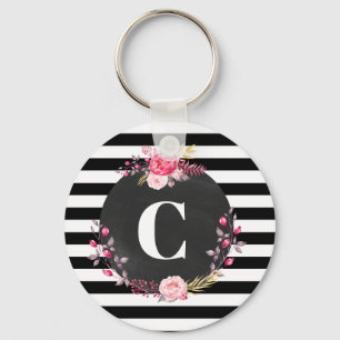 Schlüsselanhänger für benutzerdefinierte schwarz-w