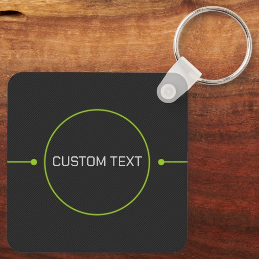 Schlüsselanhänger für benutzerdefinierten QR-Code (Rückseite)